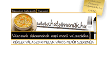 Tablet Screenshot of helyimenuk.hu